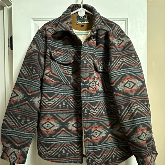 Jachs Other - Jachs New York Fleece Lined Shirt Jacket Chest Southwestern NEW WITHOUT TAGS